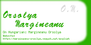 orsolya margineanu business card